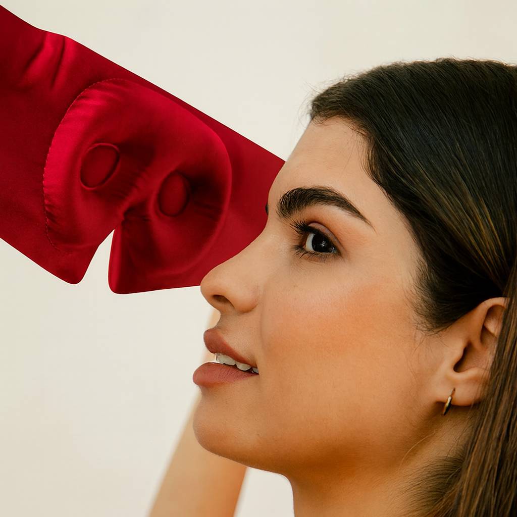 Crimson Eyelash Protecting Mask