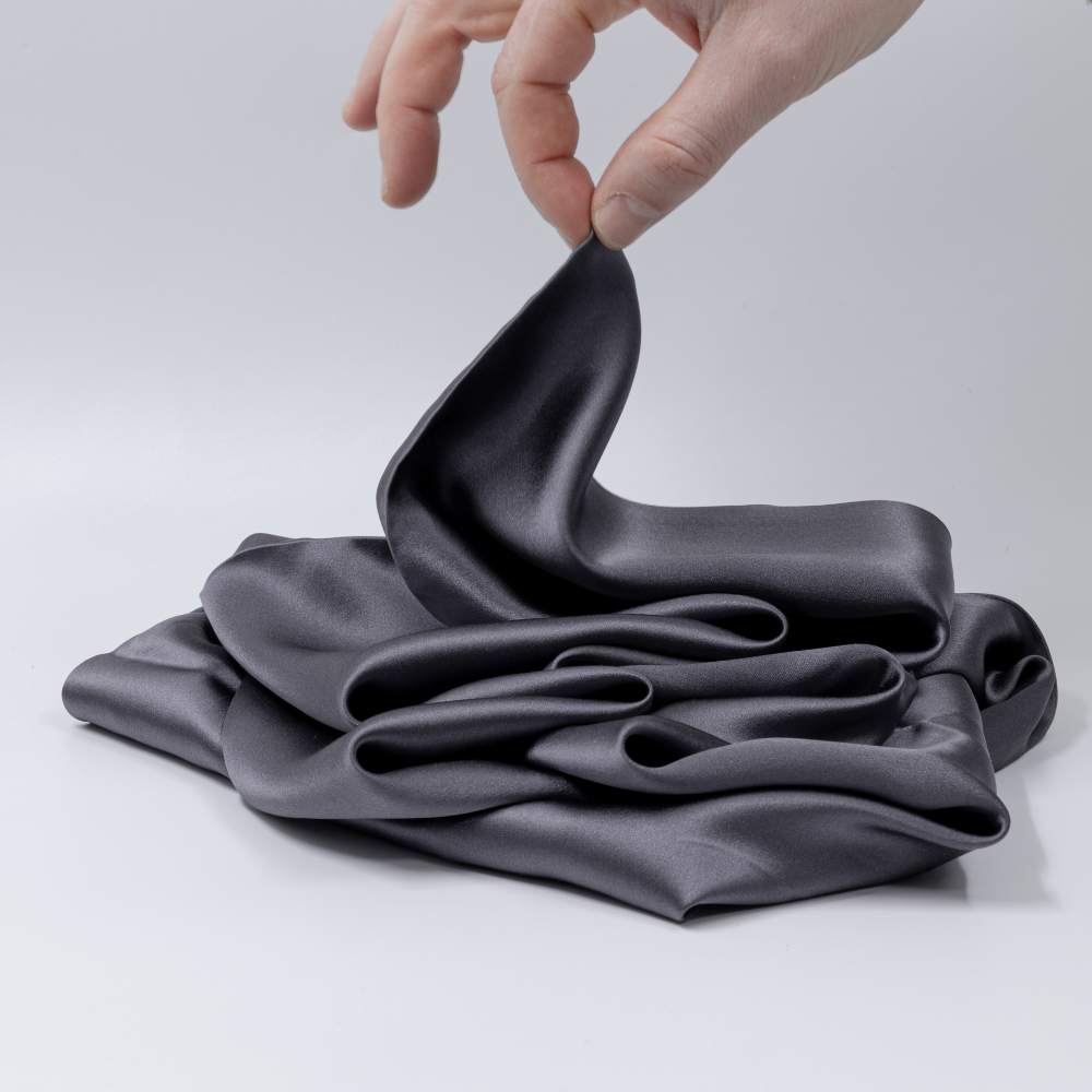 Silk Pillowcase Anthracite – 19MM