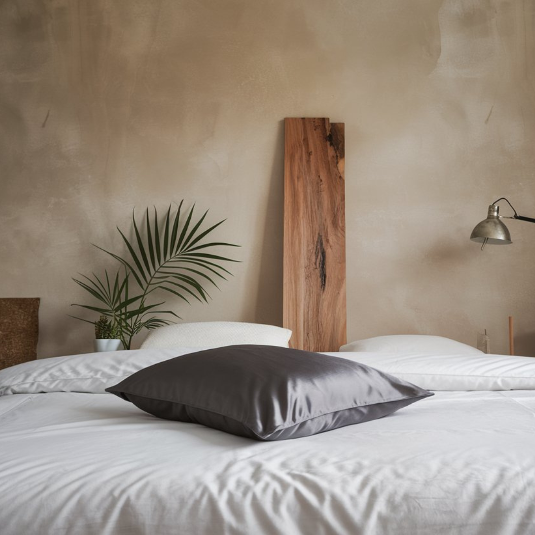 Silk Pillowcase Anthracite – 19MM